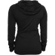 Womens Black Hoodie Uhuru