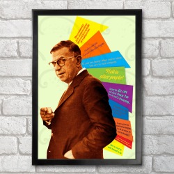 Poster Jean-Paul Sartre