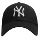  Cap NY Black/White - Curved Peak