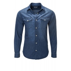 Mens Dark Indigo Shirt Damon