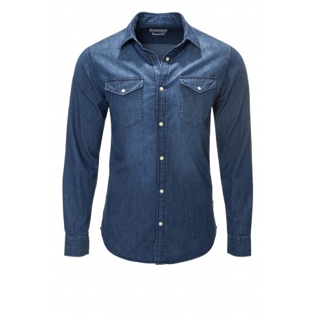 Mens Dark Indigo Shirt Damon