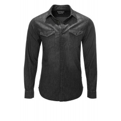 Mens Black Shirt Damon