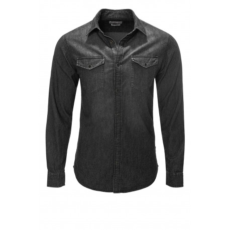 Mens Black Shirt Damon