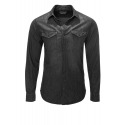 Mens Black Shirt Damon