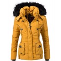 Womens Winter Jacket Carmen Dark Yellow