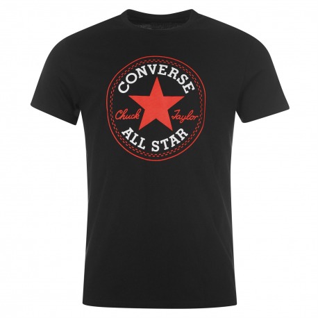 Mens T-shirt Converse Black