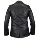 Mens Leather Blazer Troy Black