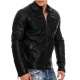 Mens Leatherette Jacket Claudius Black