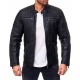 Mens Leatherette Jacket Claudius Black