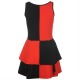 Womens Dress Abbey Red / Black