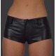 Womens Leather Shorts Livia Black