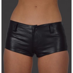 Womens Leather Shorts Livia Black