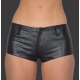 Womens Leather Shorts Livia Black