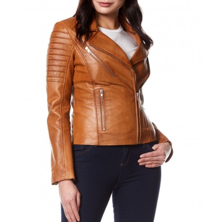 Womens Leather Jacket Alexandra Light Brown Babylonia - Lightweight Leather Jacket Womens Womens Leather Jacket Alexandra Light Brown Babylonia - Lightweight Leather Jacket Womens