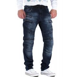 Mens Navy Jeans Luke