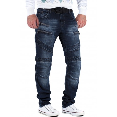 Mens Navy Jeans Luke