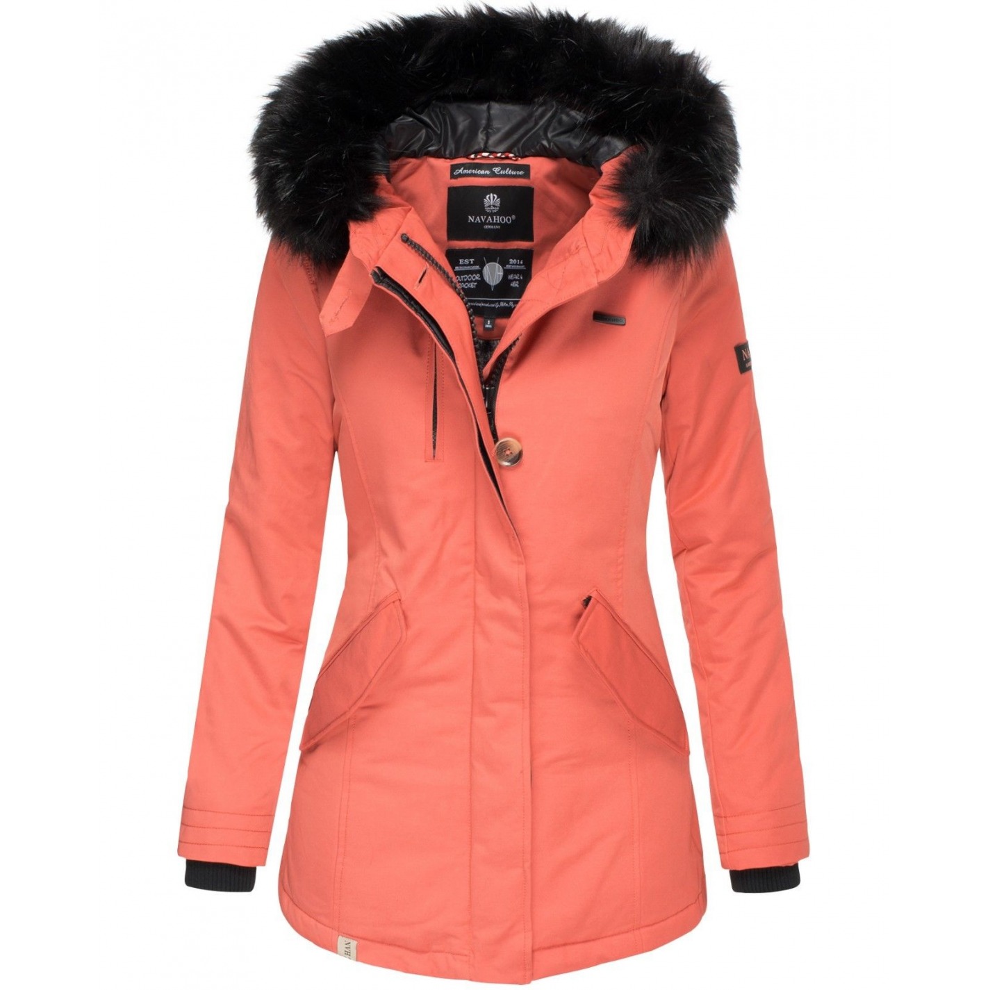 Coral winter coat on sale