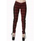 Womens Check Trousers Tara Red