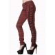 Womens Check Trousers Nadia Red