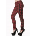 Womens Check Trousers Nadia Red