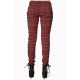 Womens Check Trousers Nadia Red