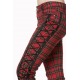 Womens Check Trousers Nadia Red