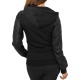 Womens Black Hoodie Sirenna