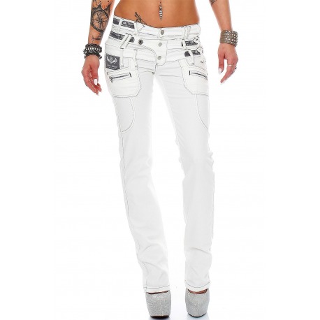 Womens Jeans Gia White