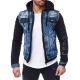 Men´s Denim Hoody Raw Blue