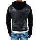 Men´s Denim Hoody Raw Black