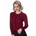 Womens Cardigan Elle Burgundy