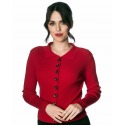 Womens Cardigan Elle Red