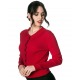 Womens Cardigan Elle Red