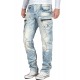 Mens Blue Denim Jeans Croix