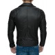 Mens Leatherette Jacket Mauritius Black / Black Zip