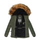 Womens Winter Jacket Adele Green