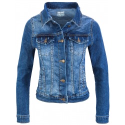 Womens Denim Jacket Nadia Dark Blue