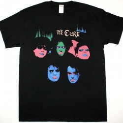Unisex T Shirt THE CURE - HEADS ON THE DOOR Black