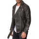 Mens Leatherette Jacket Patrick Black