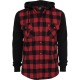 Mens Red Hooded Shirt Loui