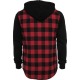 Mens Red Hooded Shirt Loui