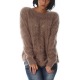 Womens Sweater Claire Brown