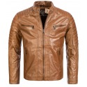 Men´s Leather Jacket Orlando Light Brown