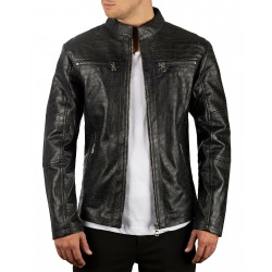 Men´s Leather Jacket Dion Black