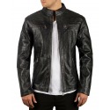 Men´s Leather Jacket Dion Black