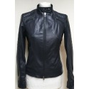 Womens Leather Jacket Amber Black