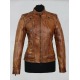 Womens Leather Jacket Abigail Brown