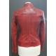 Womens Leather Jacket Abigail Red