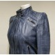 Womens Leather Jacket Abigail Blue