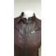 Womens Leather Jacket Crystal Brown